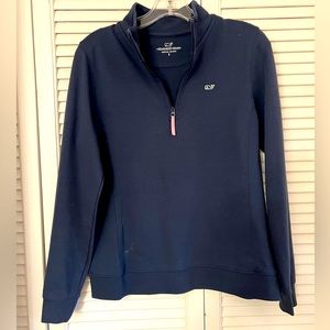 Vineyard Vines long sleeve navy blue quarter zip